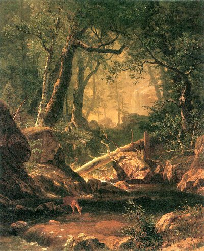Weißes Gebirge von Albert Bierstadt als Kunstdruck auf Leinwand