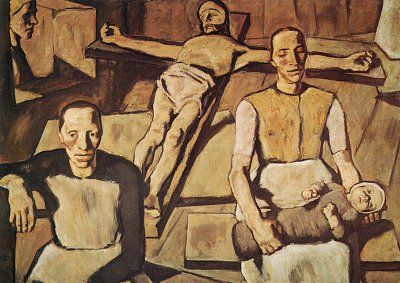 Muetter von Albin-Egger-Lienz als Kunstdruck auf Leinwand