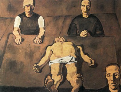 Pieta von Albin-Egger-Lienz als Kunstdruck auf Leinwand