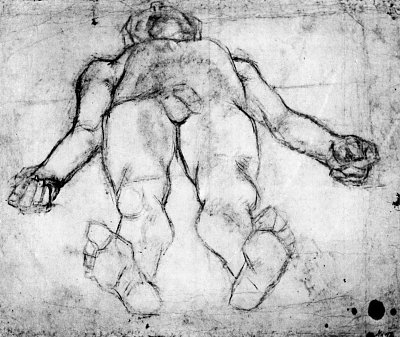 Studie zum Toten von Albin-Egger-Lienz als Kunstdruck auf Leinwand