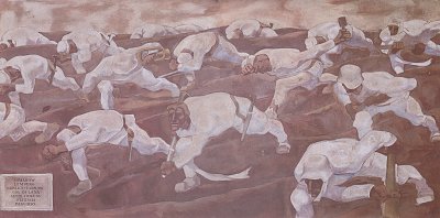 Sturm der Namenlosen von Albin-Egger-Lienz als Kunstdruck auf Leinwand