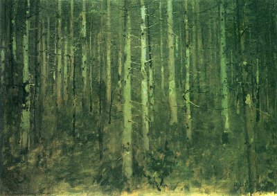 Waldinneres von Albin-Egger-Lienz als Kunstdruck auf Leinwand
