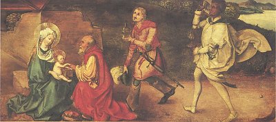 Anbetung der Koenige 2 von Albrecht Dürer als Kunstdruck auf Leinwand