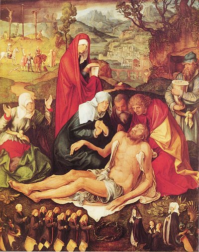 Beweinung Christi 1 von Albrecht Dürer als Kunstdruck auf Leinwand