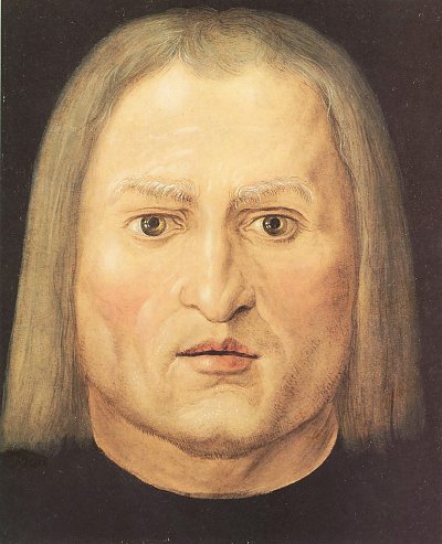 Kopf eines Mannes von Albrecht Dürer als Kunstdruck auf Leinwand