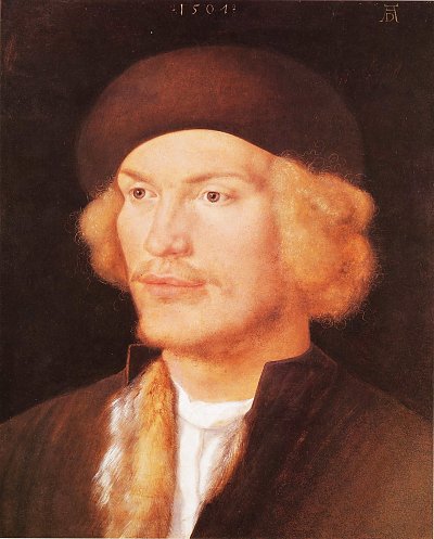 Portraet eines jungen Mannes 2 von Albrecht Dürer als Kunstdruck auf Leinwand