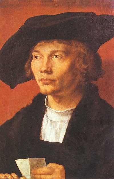 Portraet eines jungen Mannes 3 von Albrecht Dürer als Kunstdruck auf Leinwand