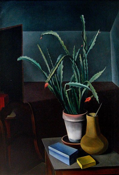 Kaktusbluete von Alexander Kanoldt als Kunstdruck auf Leinwand