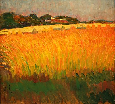 Alejxej Jawlensky_Kornfeld bei Carantec von Alexej von Jawlensky als Kunstdruck auf Leinwand
