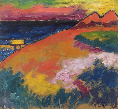 An der Ostsee von Alexej von Jawlensky als Kunstdruck auf Leinwand