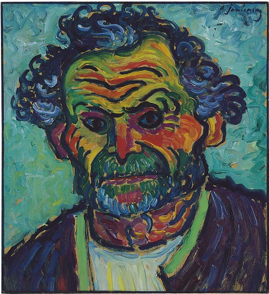 Kunstdruck Bauer von Alexej von Jawlensky als Leinwandbild
