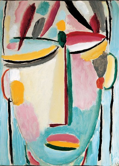 Heilandsgesicht Der Tod II von Alexej von Jawlensky als Kunstdruck auf Leinwand
