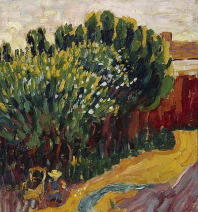 Landschaft aus Caranteque von Alexej von Jawlensky als Kunstdruck auf Leinwand