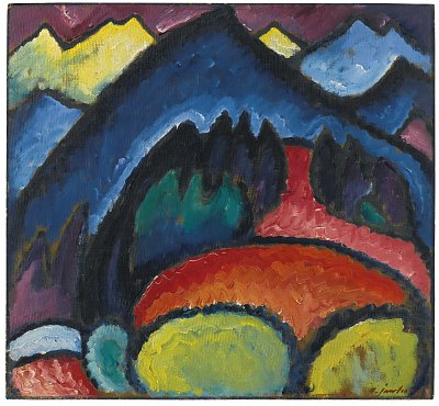 Oberstdorf von Alexej von Jawlensky als Kunstdruck auf Leinwand