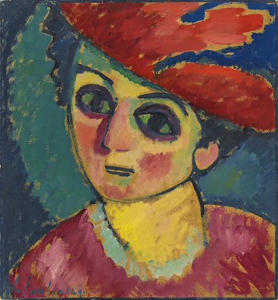 Roter Hut von Alexej von Jawlensky als Kunstdruck auf Leinwand