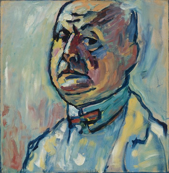 Kunstdruck Selbstbildnis von Alexej von Jawlensky als Leinwandbild