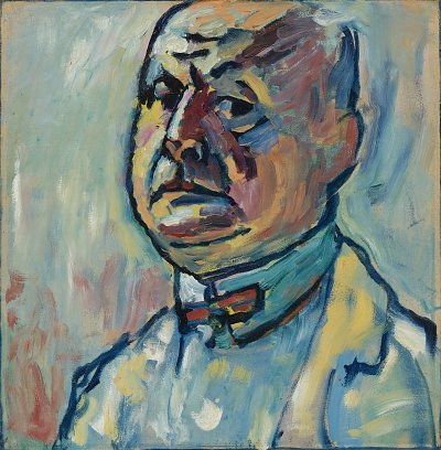 Selbstbildnis von Alexej von Jawlensky als Kunstdruck auf Leinwand