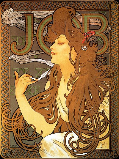Job von Alfons Mucha als Kunstdruck auf Leinwand