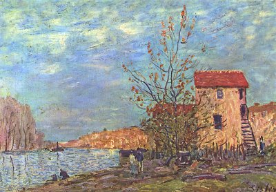 Der Loing bei Moret von Alfred Sisley als Kunstdruck auf Leinwand