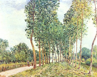 Ufer der Loing bei Moret von Alfred Sisley als Kunstdruck auf Leinwand