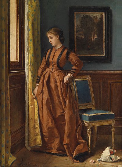 Bereits von Alfred Stevens als Kunstdruck auf Leinwand