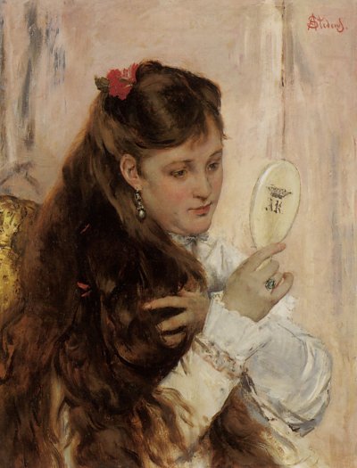 Wiederbelebung von Alfred Stevens als Kunstdruck auf Leinwand