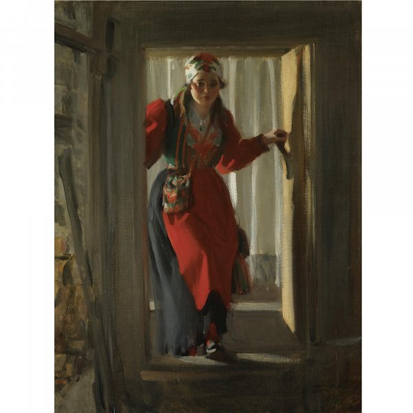 Kunstdruck Female figure von Anders Zorn/[Originals] als Leinwandbild