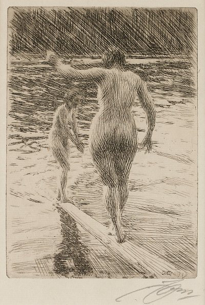 Balans von Anders Zorn als Kunstdruck auf Leinwand