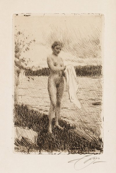 Dalaelven von Anders Zorn als Kunstdruck auf Leinwand