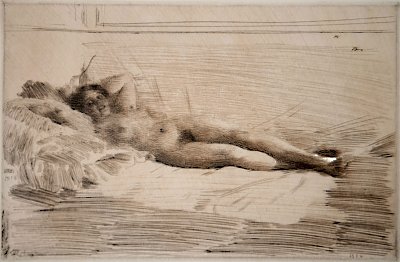 Elin von Anders Zorn als Kunstdruck auf Leinwand