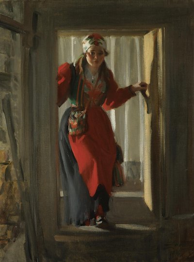 Female figure von Anders Zorn als Kunstdruck auf Leinwand