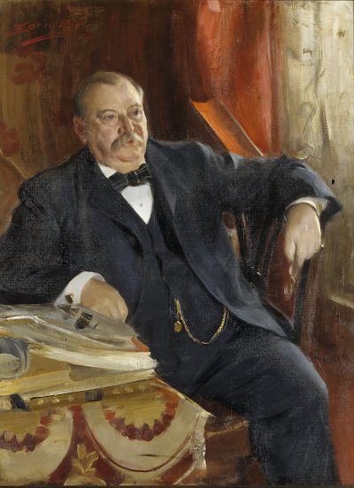 Grover Cleveland von Anders Zorn als Kunstdruck auf Leinwand