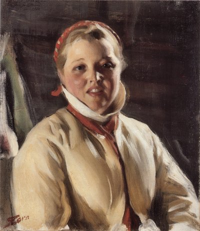 Kuver Maja von Anders Zorn als Kunstdruck auf Leinwand