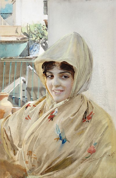 Mathilde von Anders Zorn als Kunstdruck auf Leinwand