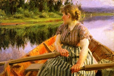 Midnight von Anders Zorn als Kunstdruck auf Leinwand