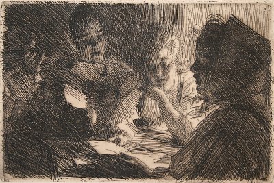 Nya Visan von Anders Zorn als Kunstdruck auf Leinwand