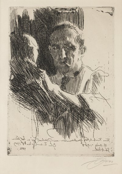 Prince Paul Troubetskoy von Anders Zorn als Kunstdruck auf Leinwand