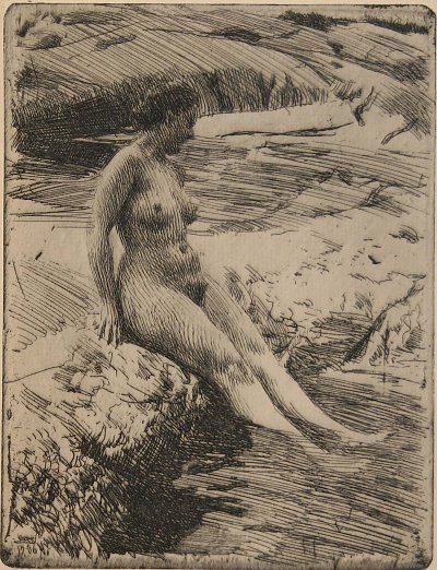 Sandhamn von Anders Zorn als Kunstdruck auf Leinwand