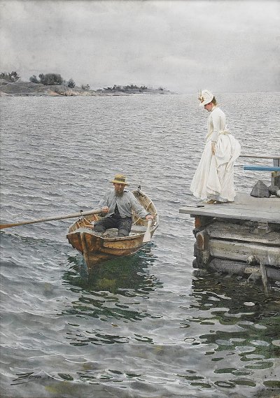 Sommarnoeje von Anders Zorn als Kunstdruck auf Leinwand