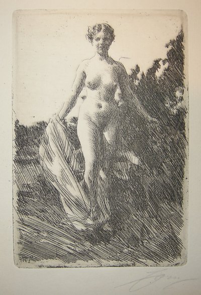 Summer von Anders Zorn als Kunstdruck auf Leinwand