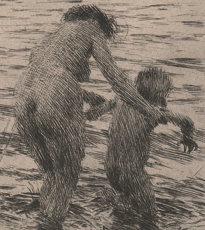 Une Premiere Kunstdruck
