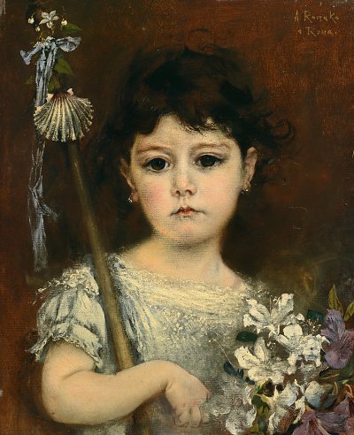 Mathilde von Anton Romako als Kunstdruck auf Leinwand