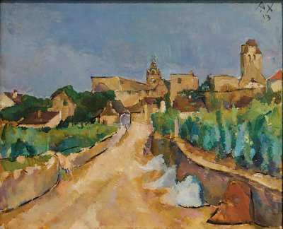 Strasse nach Dürstein von Anton Faistauer als Kunstdruck auf Leinwand