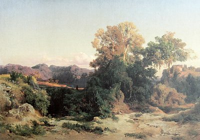Alban Huegel von Arnold Boecklin als Kunstdruck auf Leinwand