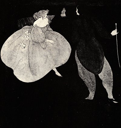 A nocturne of chopin von Aubrey Beardsley als Kunstdruck auf Leinwand