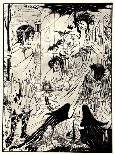 Dreams von Aubrey Beardsley als Kunstdruck auf Leinwand