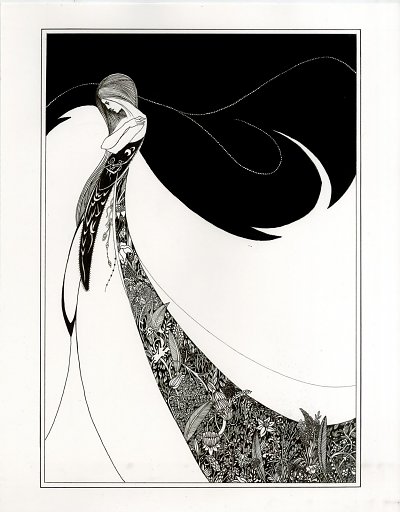 Gayle von Aubrey Beardsley als Kunstdruck auf Leinwand