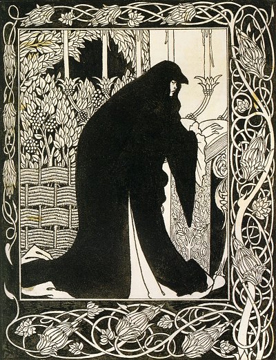 How queen guenever made her a nun von Aubrey Beardsley als Kunstdruck auf Leinwand