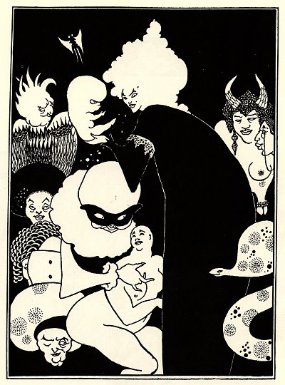 Lucians strange creatures von Aubrey Beardsley als Kunstdruck auf Leinwand