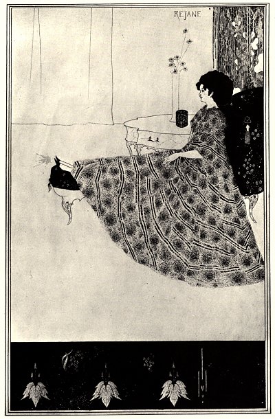 Rejane von Aubrey Beardsley als Kunstdruck auf Leinwand